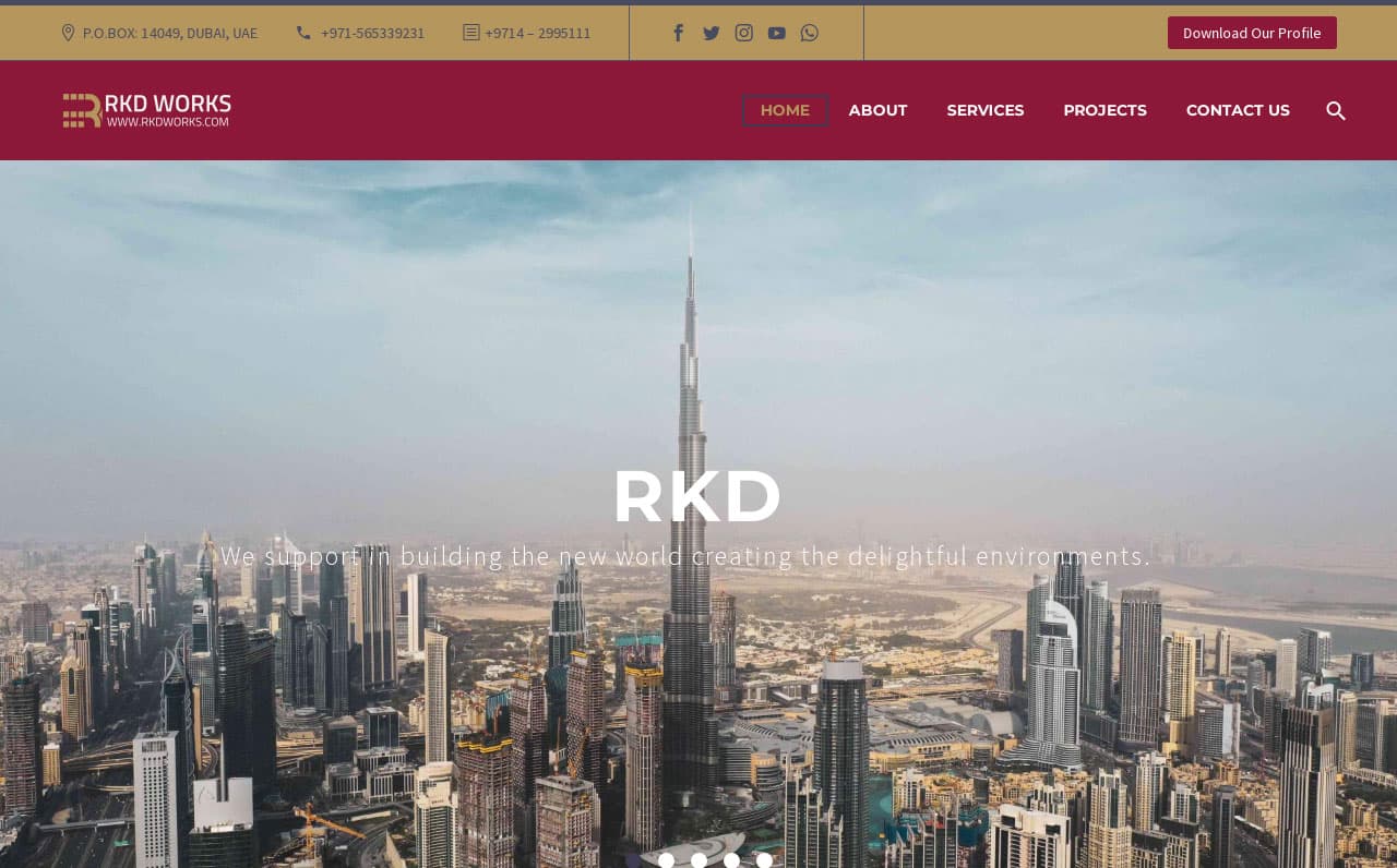 Business Website for RKD Works